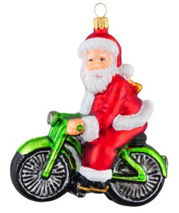 Mikołaj na rowerze